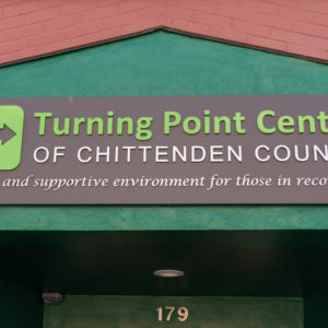 Entrance sign to the Turning Point Center