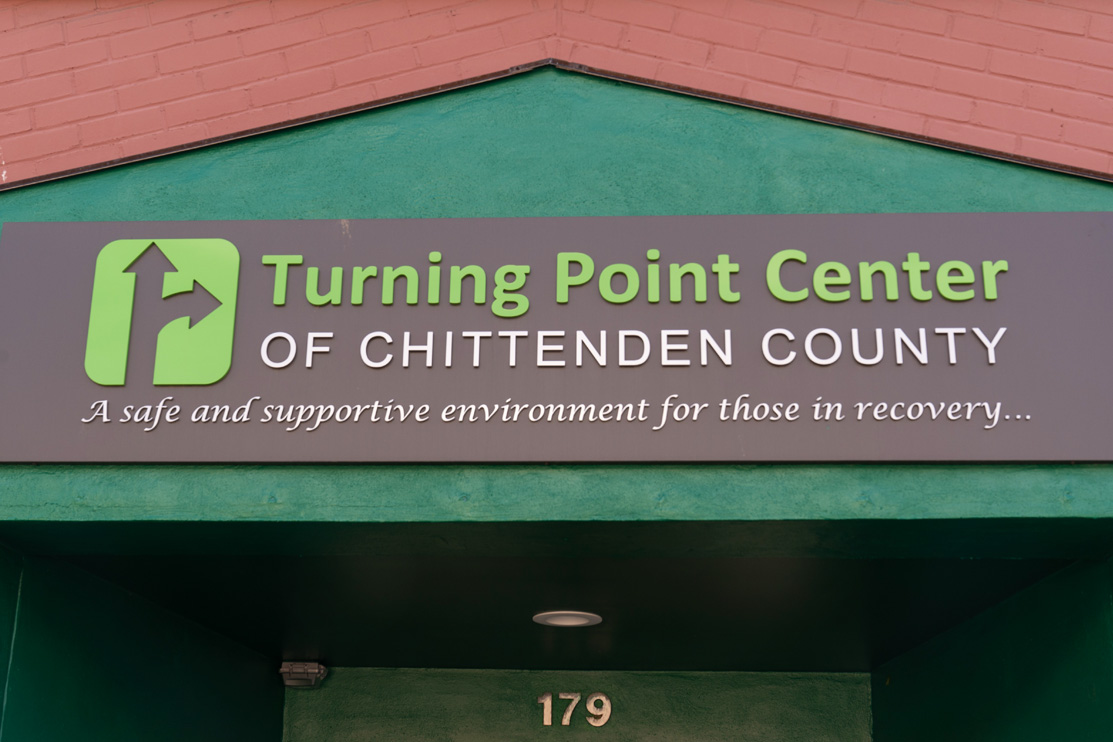 Entrance sign to the Turning Point Center