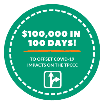 The Turning Point Center of Chittenden County 100k in 100 Days logo