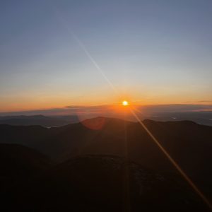 Sunrise from the top of Mt. Mansfield