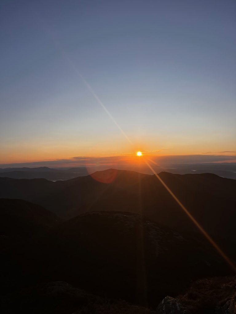 Sunrise from the top of Mt. Mansfield